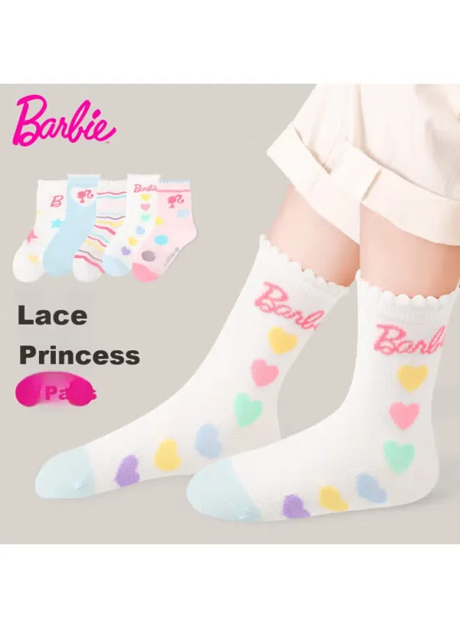 Носки детские с принтом для девочек Barbie