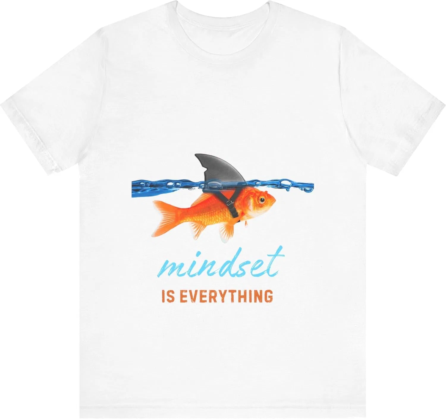 Футболка с принтом Mindset is Everything Bella Canvas 3001, White