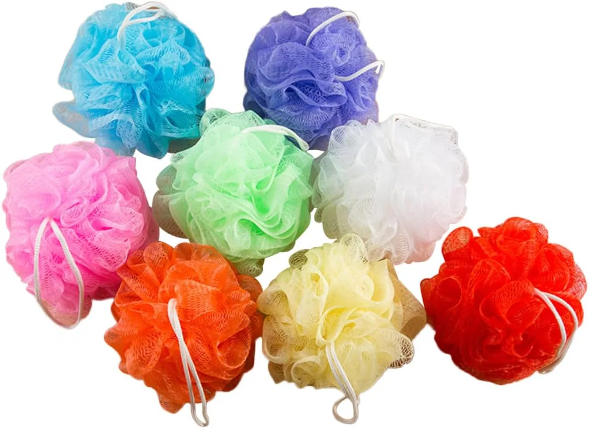 Мочалка для душа из сетки, набор 16 шт, ELAYARD, 10x10x10 см, Assorted Colours