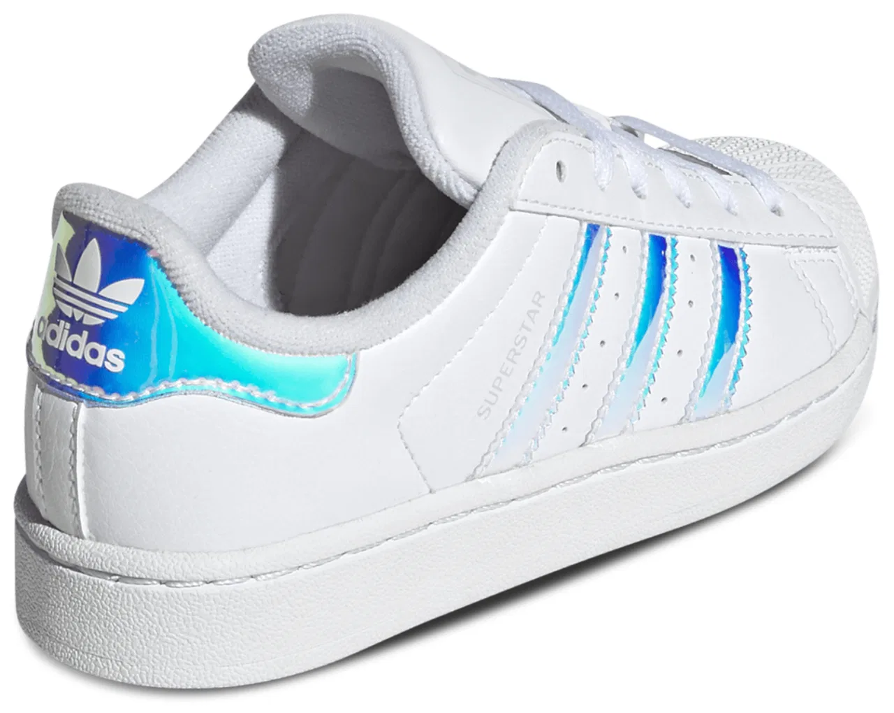 Кроссовки для девочек Superstar II Adidas, цвет White/Multi — фото 3