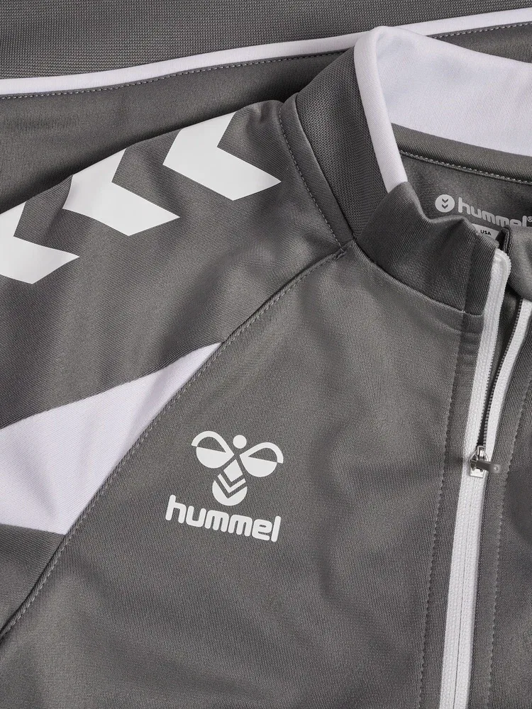 Детская тренировочная куртка на молнии Core 2.0 Track Zip Jacket Hummel, серый — фото 3