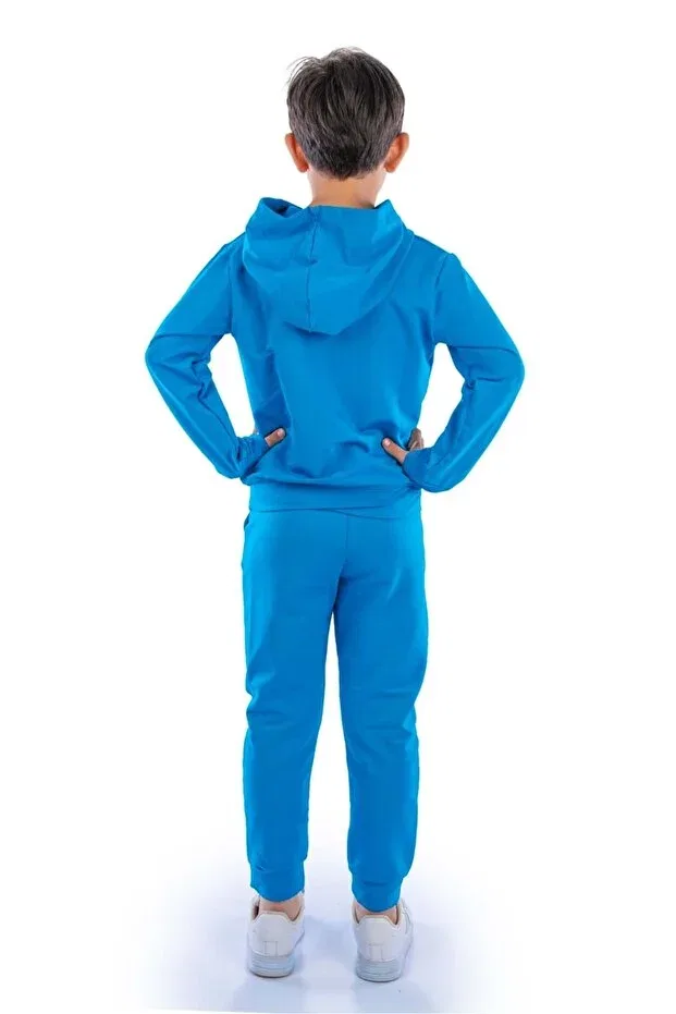 Детский спортивный костюм с вышивкой Adventure Minikadam, Blue — фото 3