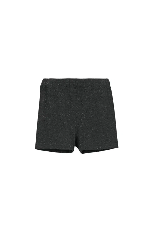 Детские шорты для девочек хлопковые Lovetti, Anthracite With White Nopeli — фото 3