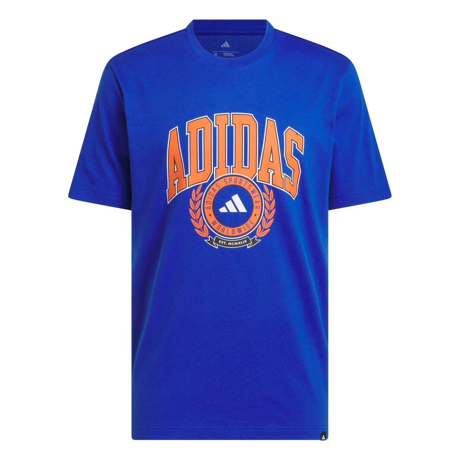 Футболка с принтом Varsity Crest Adidas, Konigsblau — фото 2