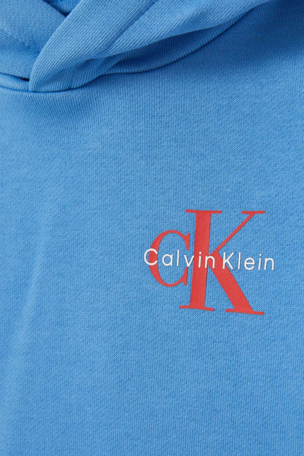 Худи с логотипом Calvin Klein, синий — фото 3