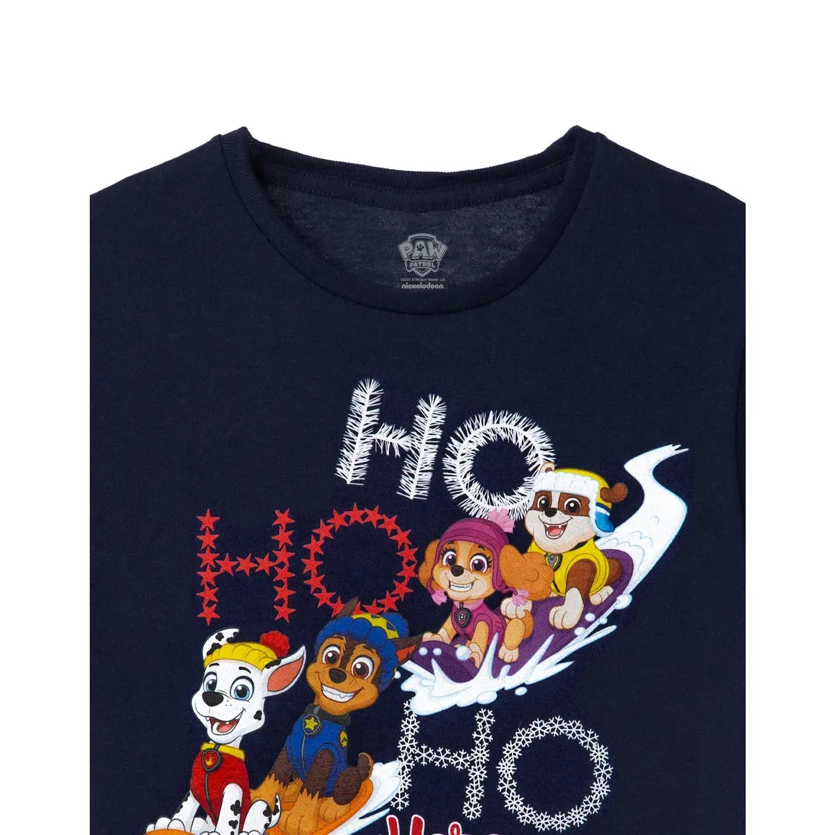 Детская футболка с коротким рукавом Ho ho ho Paw Patrol, Blue — фото 3
