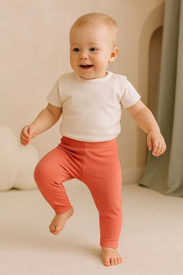 Детские леггинсы для девочек хлопковые Chicsy Baby, Fuchsia