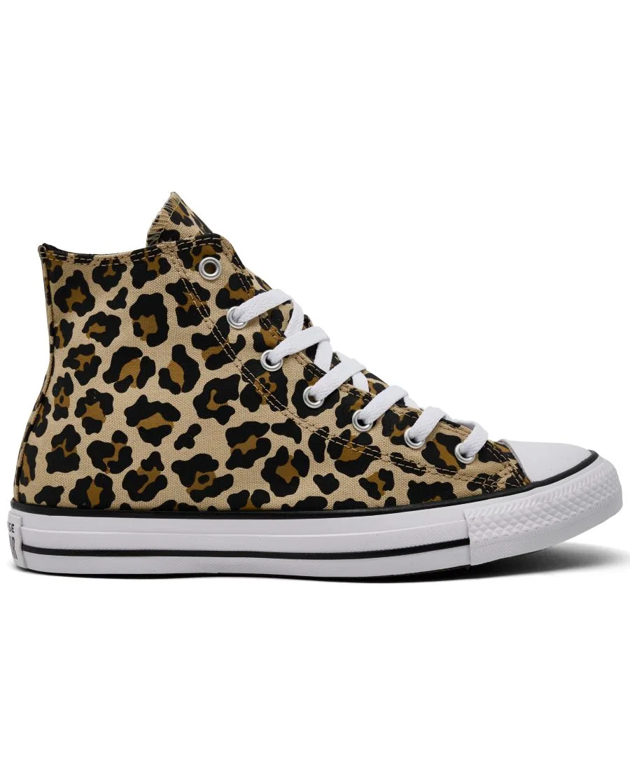 Кеды высокие с леопардовым принтом Chuck Taylor All Star Converse, Hay Day Black — фото 3