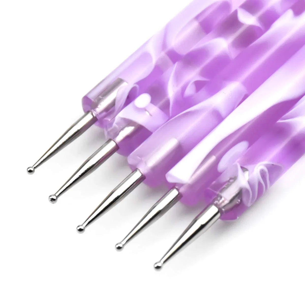 Набор двухсторонних дотсов для дизайна ногтей Jinlaili Jinlaili, Purple — фото 3