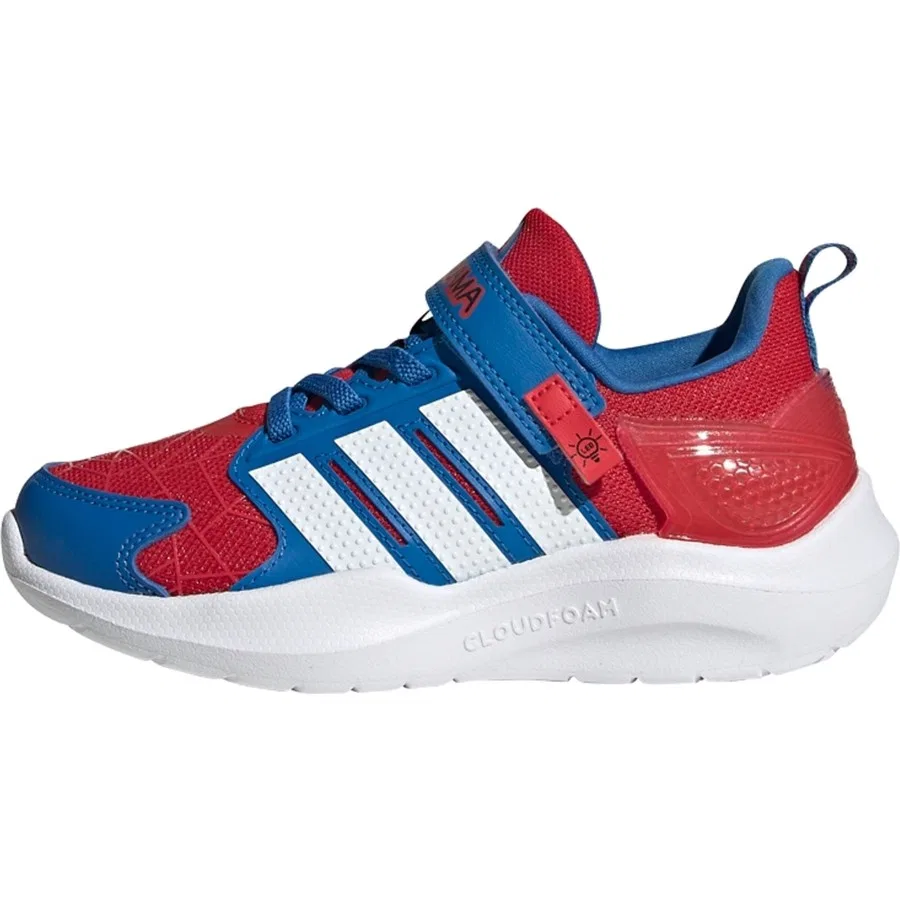 Кроссовки детские с LED-подсветкой Spider-Man Lightorama adidas, Сине-красно-белый — фото 2