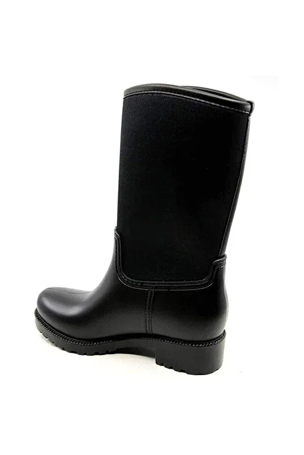 Детские ботинки для девочек водонепроницаемые Kdc waterproof mother girl boots Pabuçland, Black — фото 4