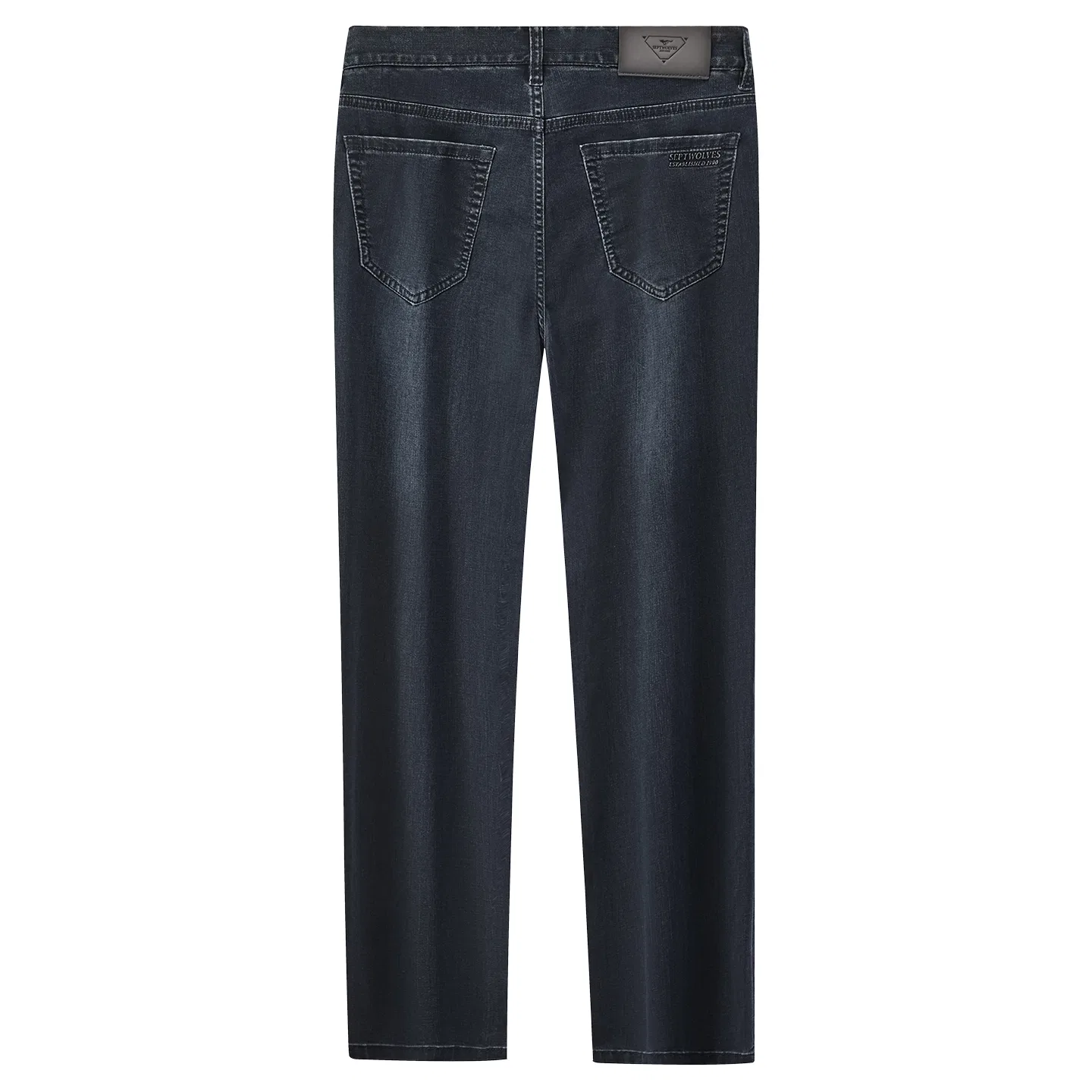 Детские джинсы умеренного slim-кроя Black Gray SEPTWOLVES — фото 4