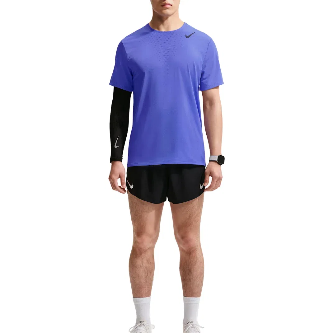 Мужская футболка для бега Nike Aeroswift Dri-FIT ADV Sapphire Black, фиолетовый — фото 3