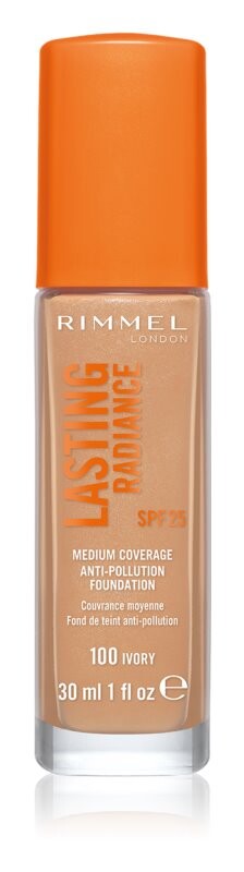 

Осветляющий тональный крем SPF 25 Rimmel Lasting Radiance, оттенок 100 Ivory 30 мл