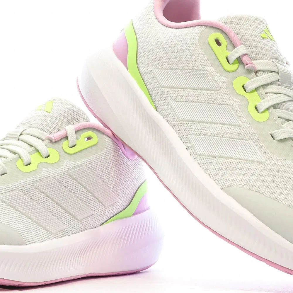 Детские кроссовки для мальчиков с синтетическим верхом Runfalcon 3.0k Adidas, Crystal Jade Zero Metalic Green Spark — фото 2