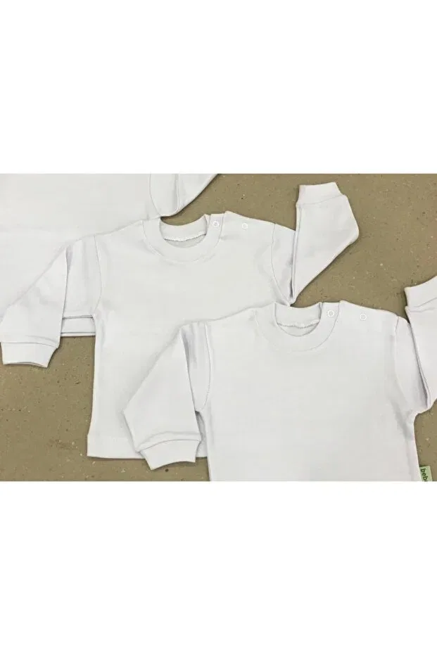 Детское боди с длинным рукавом комплект из 3 штук Bebedino, White — фото 2