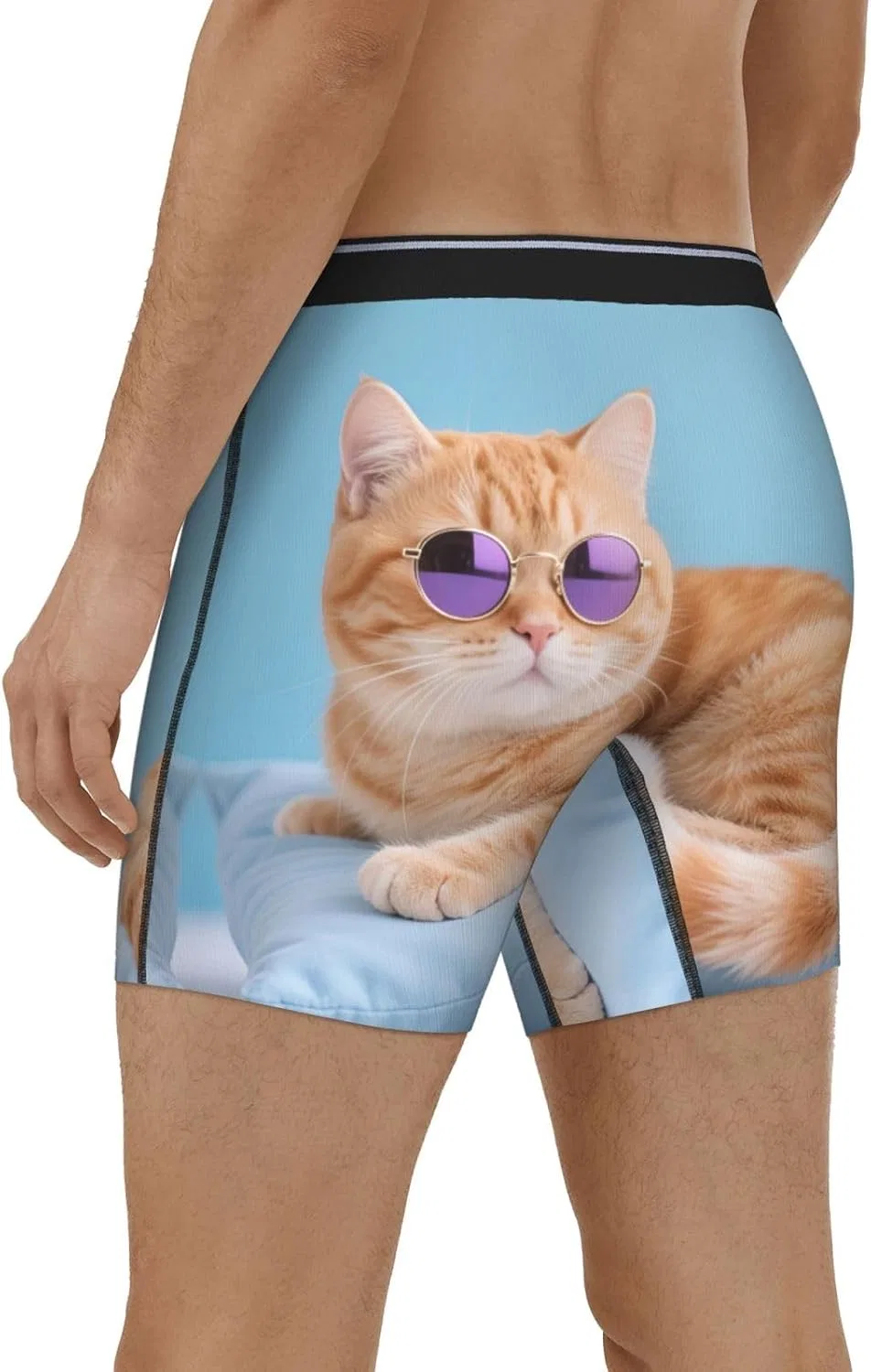 Боксеры с принтом Sunglasses Cat, Sunglasses Cat — фото 3