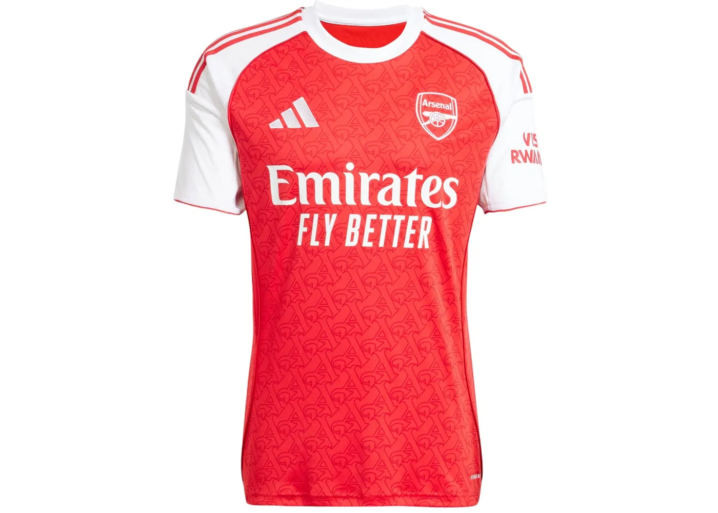 Мужская футбольная джерси с длинным рукавом Jersey Adidas, Better Scarlet White