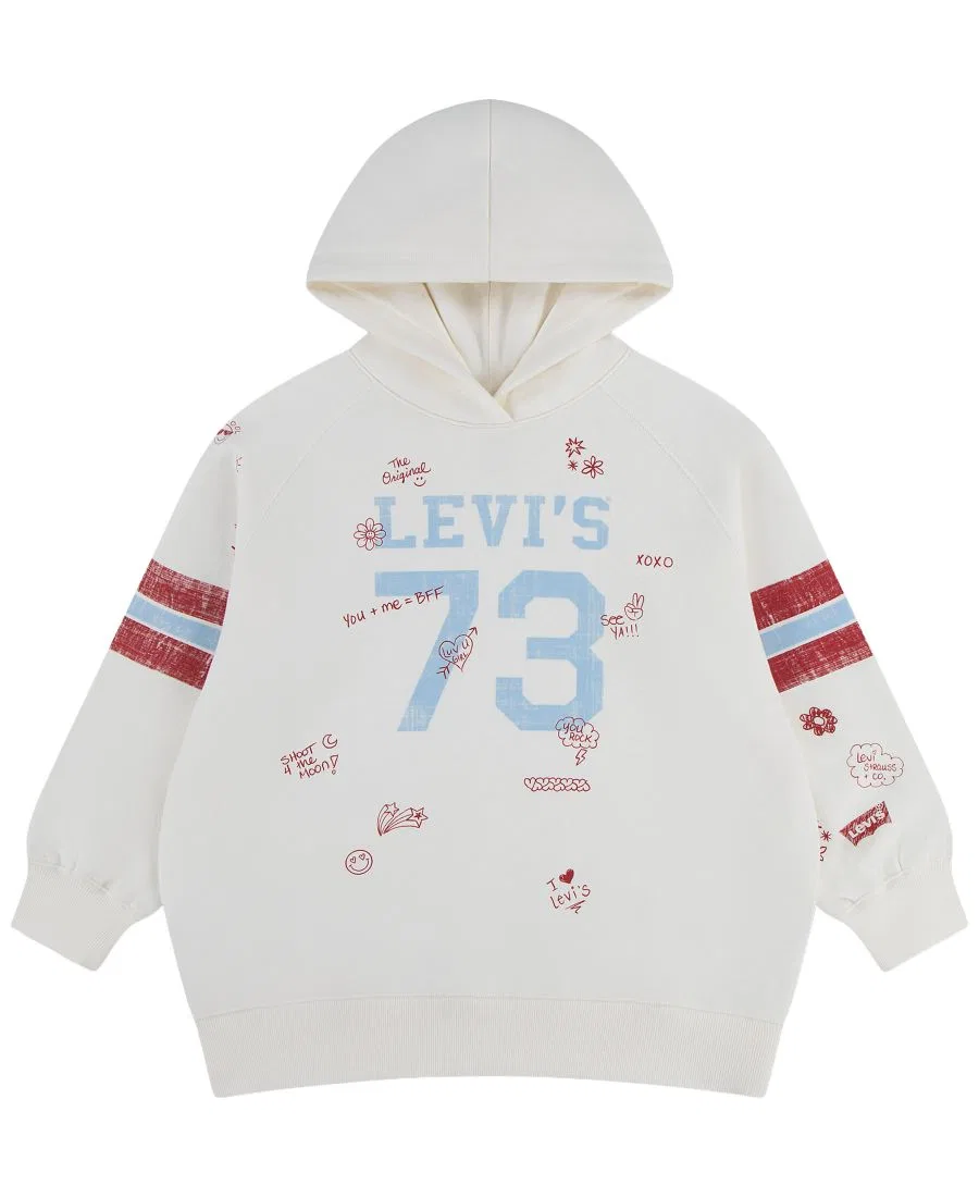 Худи оверсайз с принтом Varsity Levi's, Egret