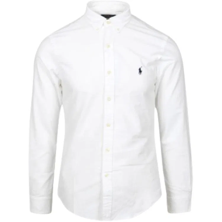 Мужская рубашка поло с воротником Polo Ralph Lauren, White