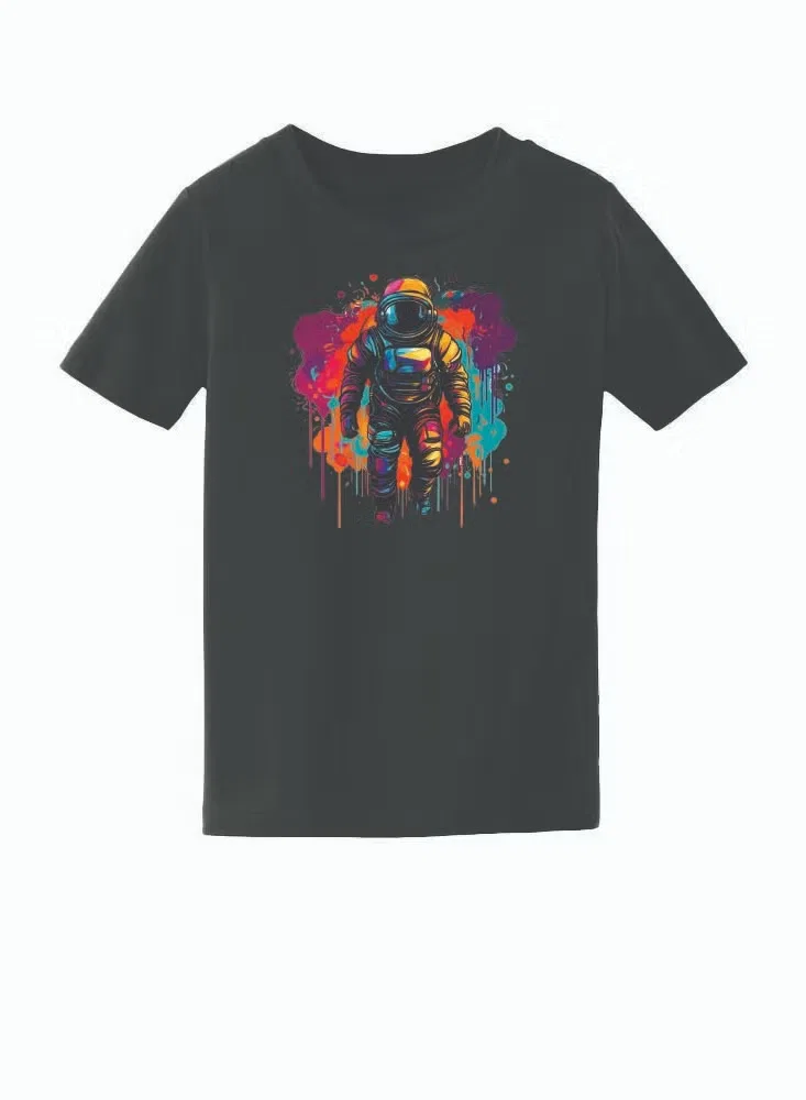 Футболка с принтом капли для мальчиков Printshop4Me, черный — фото 3