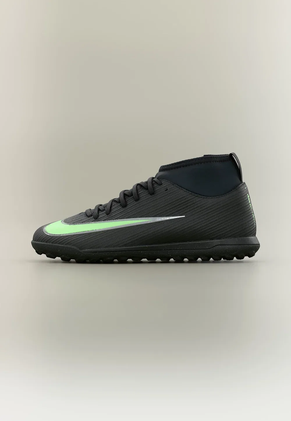 Футбольные бутсы Jr Mercurial Superfly 11 Club TF унисекс для искусственной травы Nike Performance, Black/Illusion Green