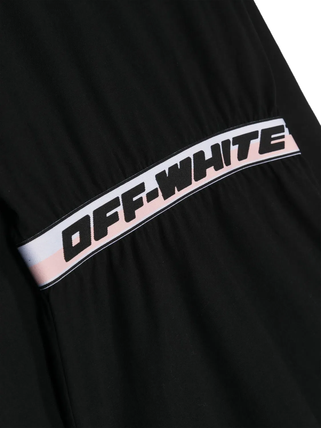 Платье с логотипом из хлопка OFF-WHITE, черный — фото 2