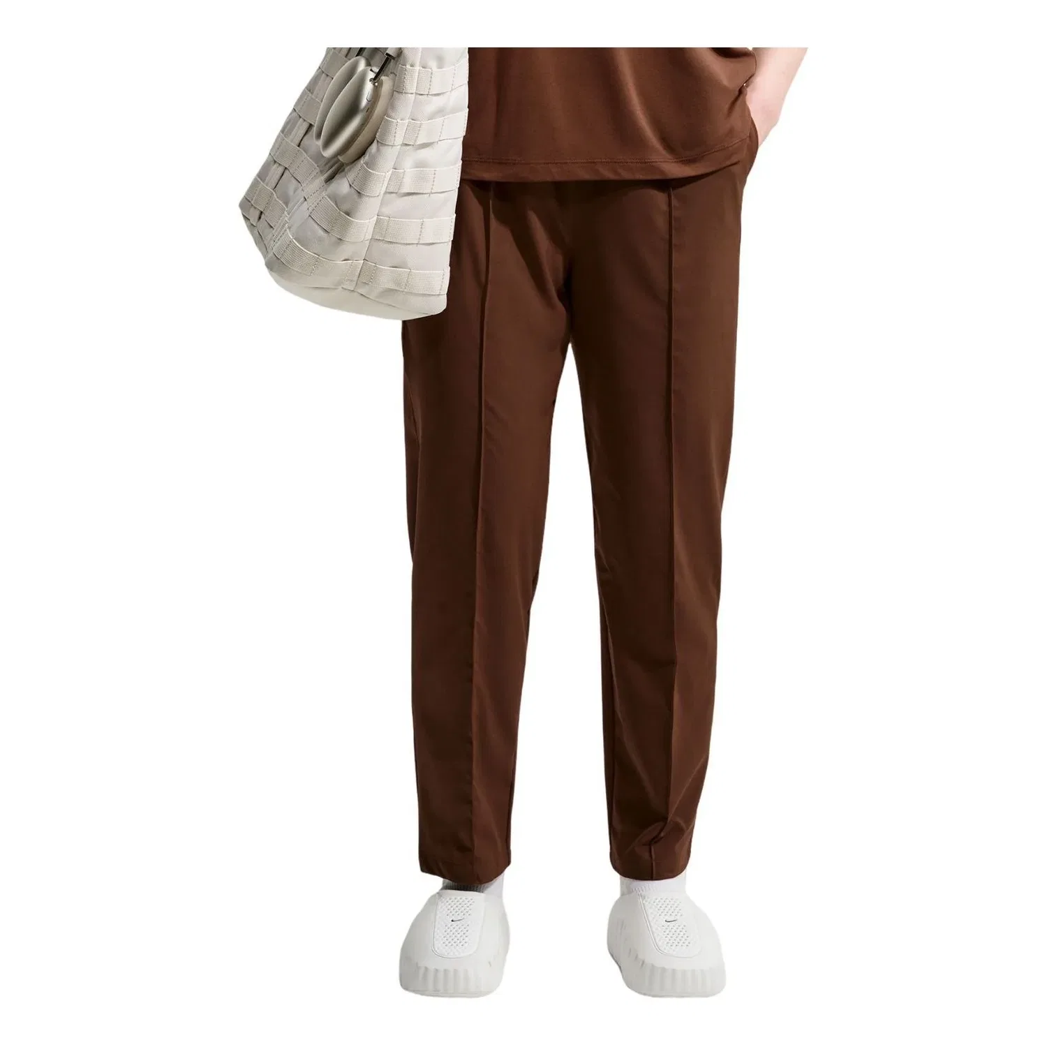 Женские брюки 24.7 PerfectStretch Dri-FIT UV Protection High-Rise Tapered Pants 'Cacao Wow Mosswood Brown' Nike, Cacao Wow/Mosswood Brown