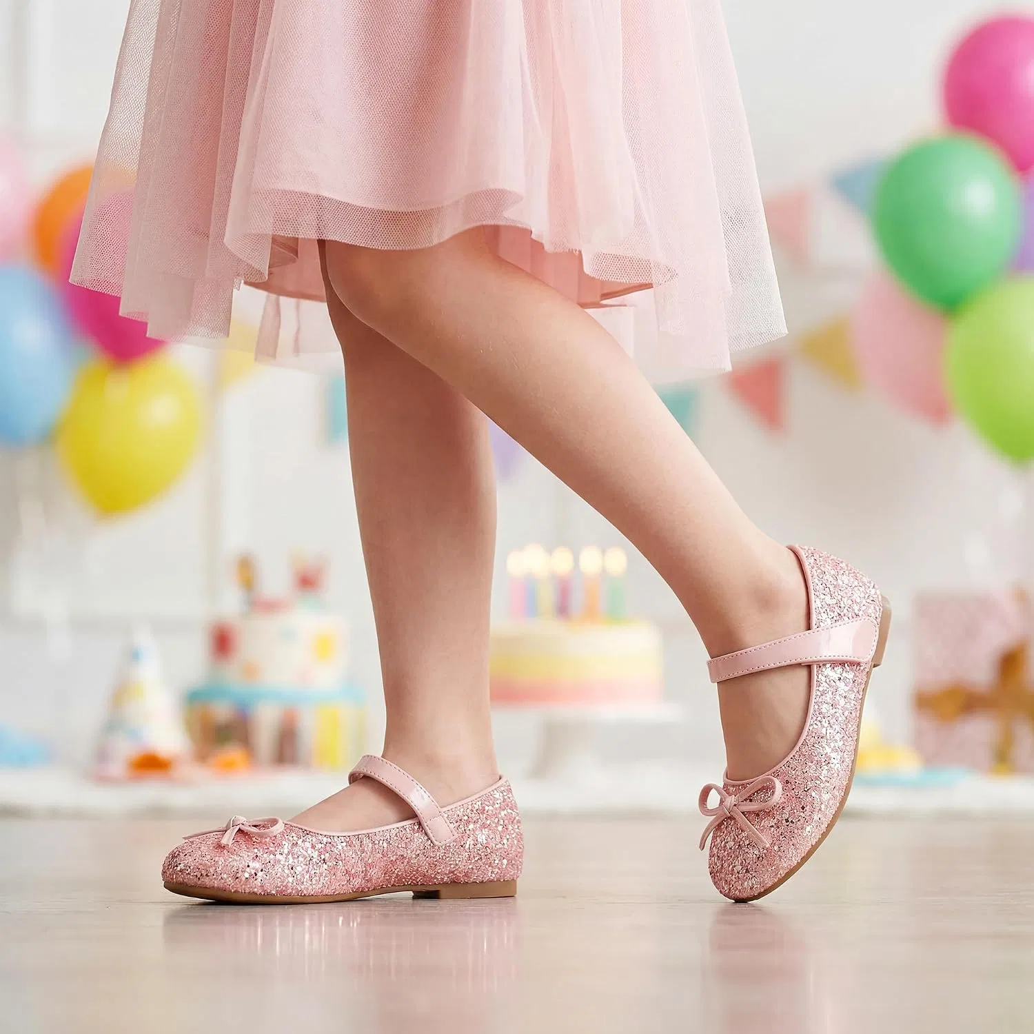 Детские туфли Мэри Джейн для девочек Stelle, Pink — фото 3