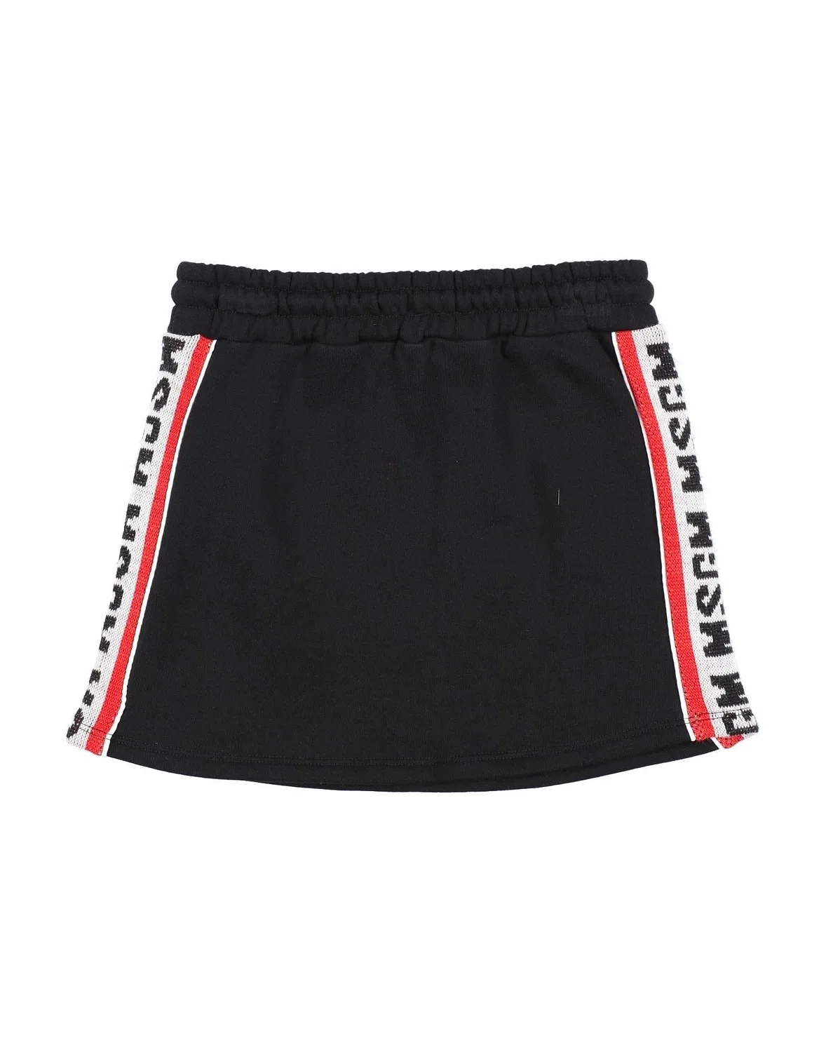 Детская юбка для девочек вязаная с логотипом Msgm, черный — фото 2