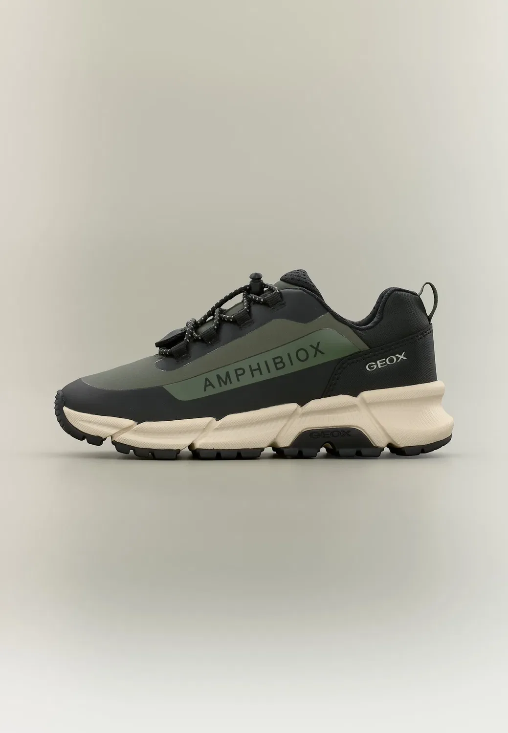 Кроссовки Flexyper plus для мальчиков Geox, Military/Black