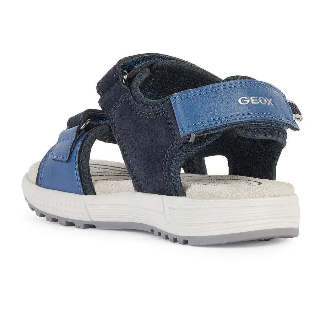 Детские сандалии для мальчиков кожаные J Sandal Album Boy Geox, Navy Blue Dk — фото 4
