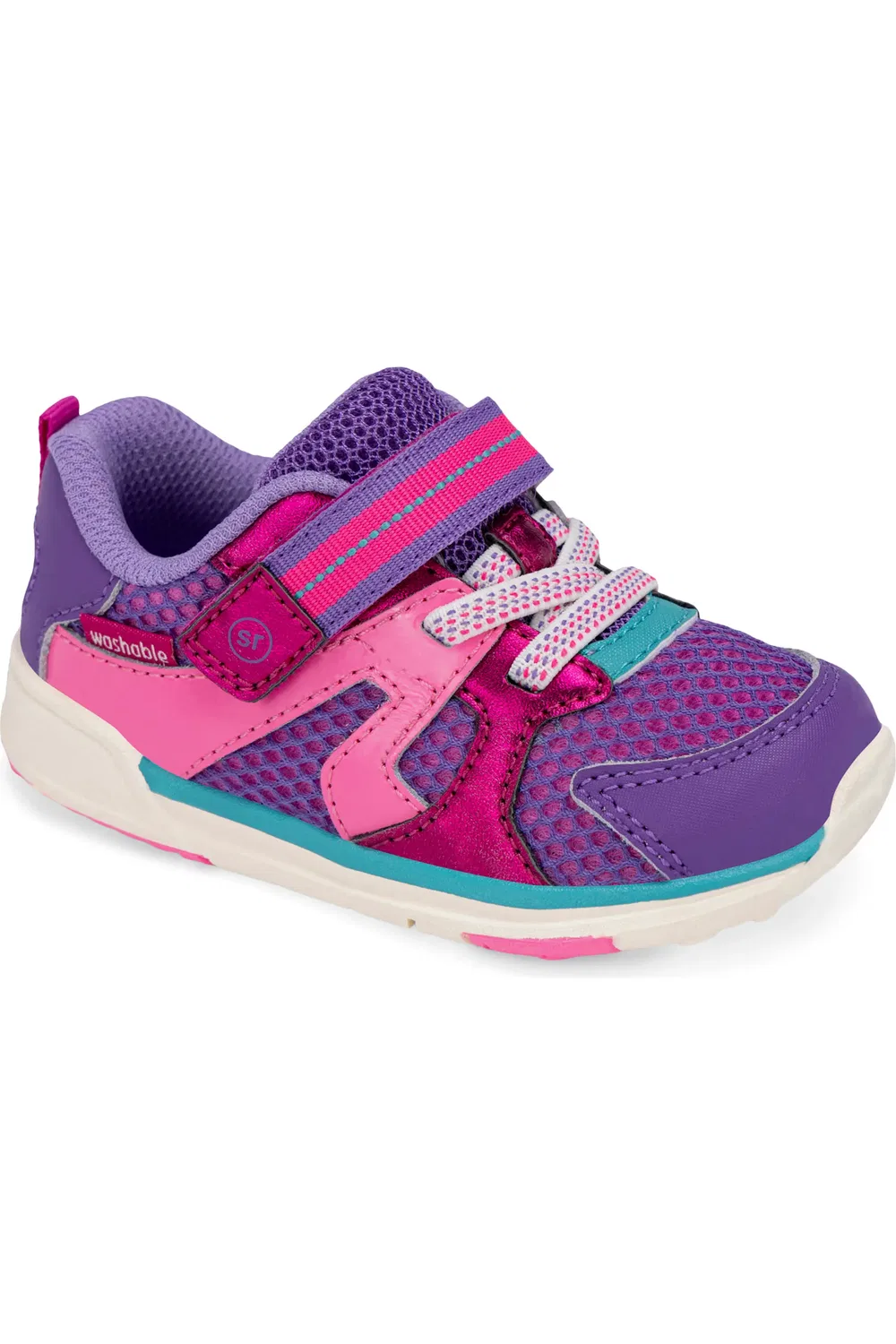 Кроссовки детские для первых шагов SRtech Velocity Stride Rite, Pink Multi