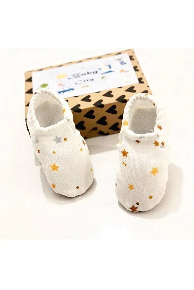 Детские ботиночки для новорожденных кожаные Babycitytr, Yellow