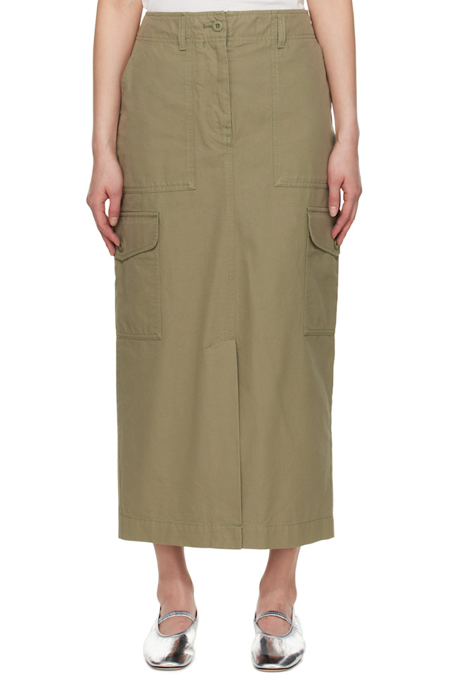 

Юбка миди Calais Weekend Max Mara, зеленый