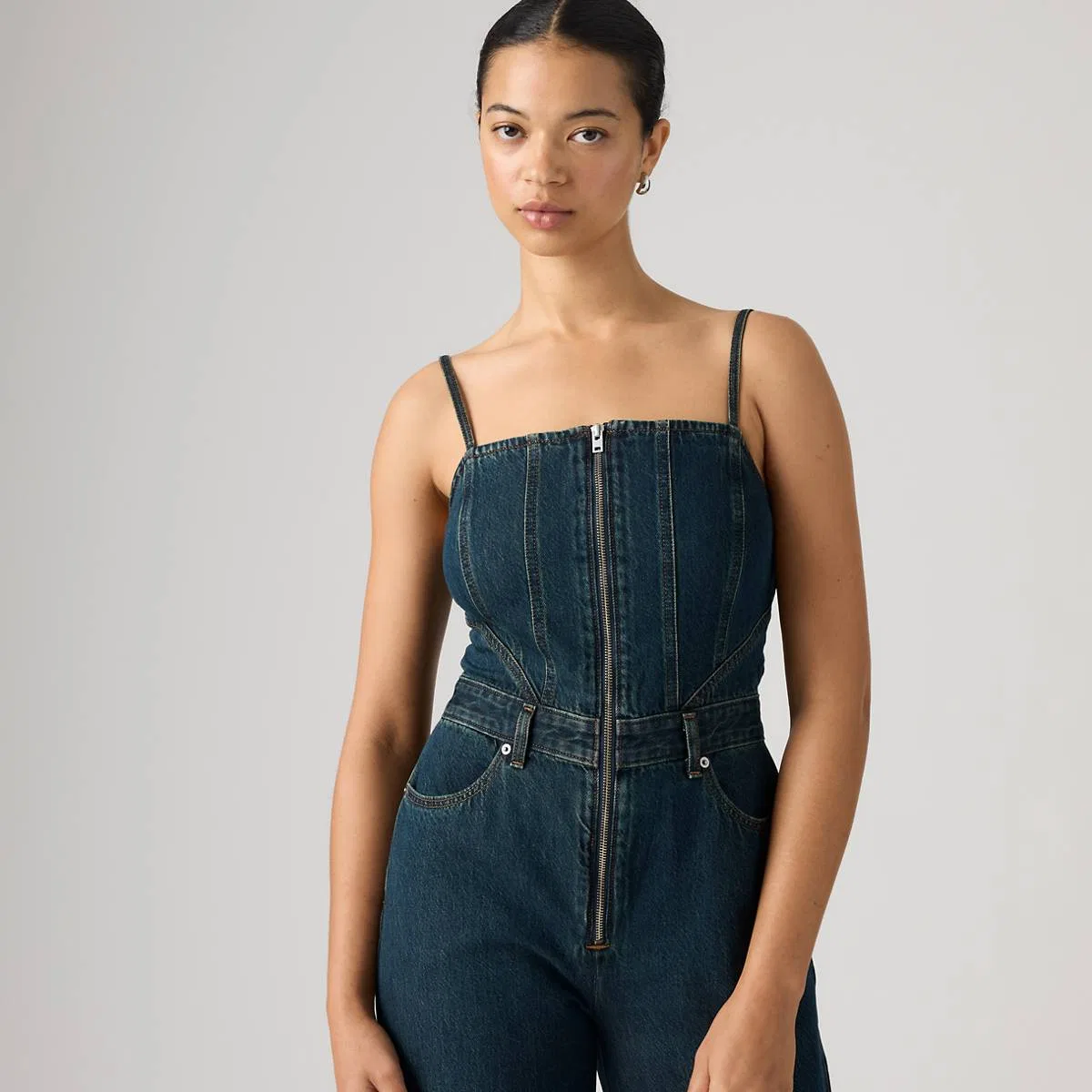 Комбинезон со швом Levi's, Cash Out Stone - Medium Wash — фото 2