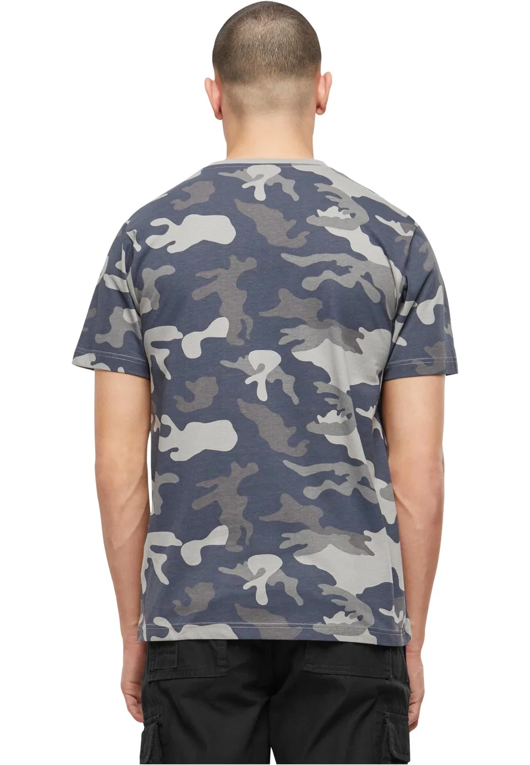 Мужская хлопковая футболка Essential T-Shirt Brandit, Grey — фото 3