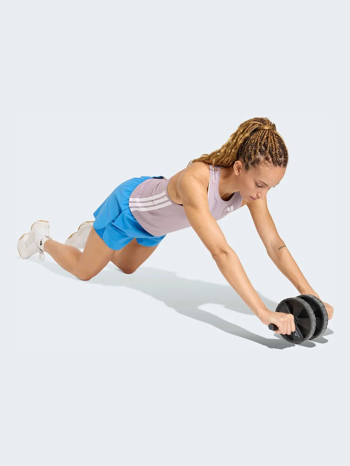 Шорты 2-в-1 для тренировок Workout Essentials adidas, синие — фото 3