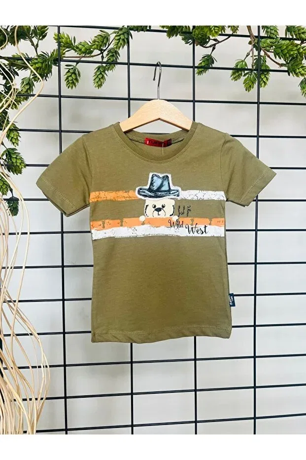 Детская футболка с принтом Tuffy Boy Bebek Perisi, Soldier Green