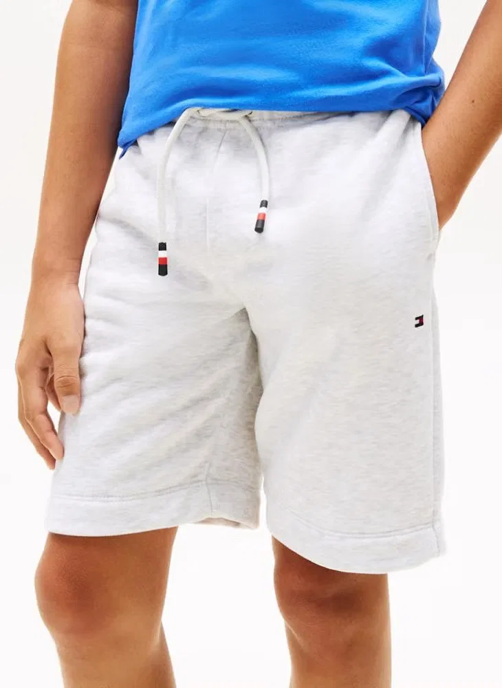Комплект из футболки и шорт из начесанного футера Tommy Hilfiger, синий — фото 3