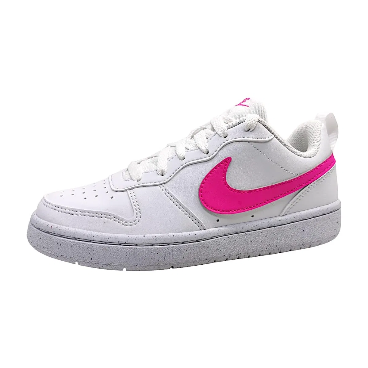 Детские кроссовки для девочек NIKE Court Borough Low Recraft Gs Girls NIKE, White Laser Fuchsia
