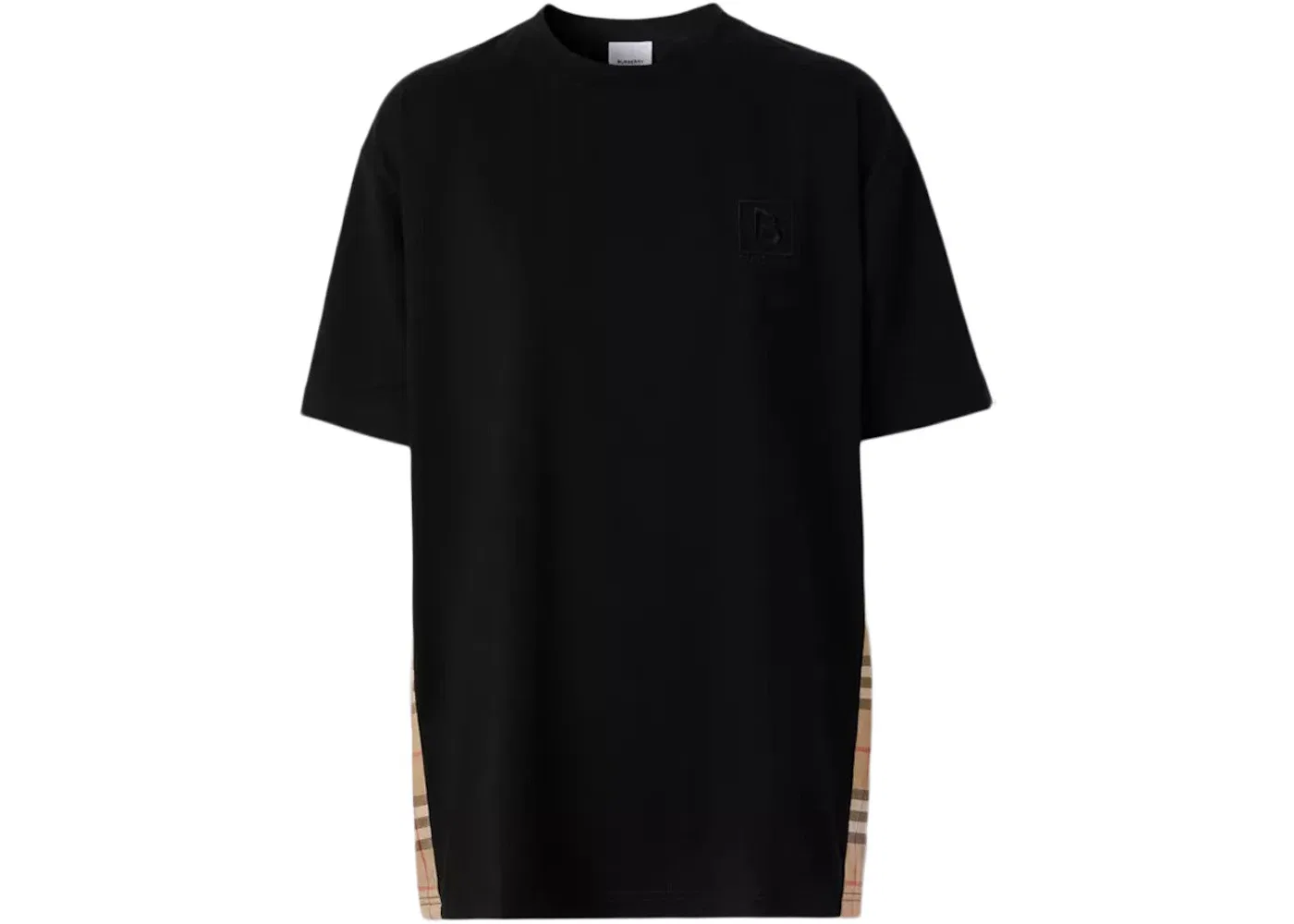 Женская футболка с принтом T-shirt Burberry, Black/Archive Beige