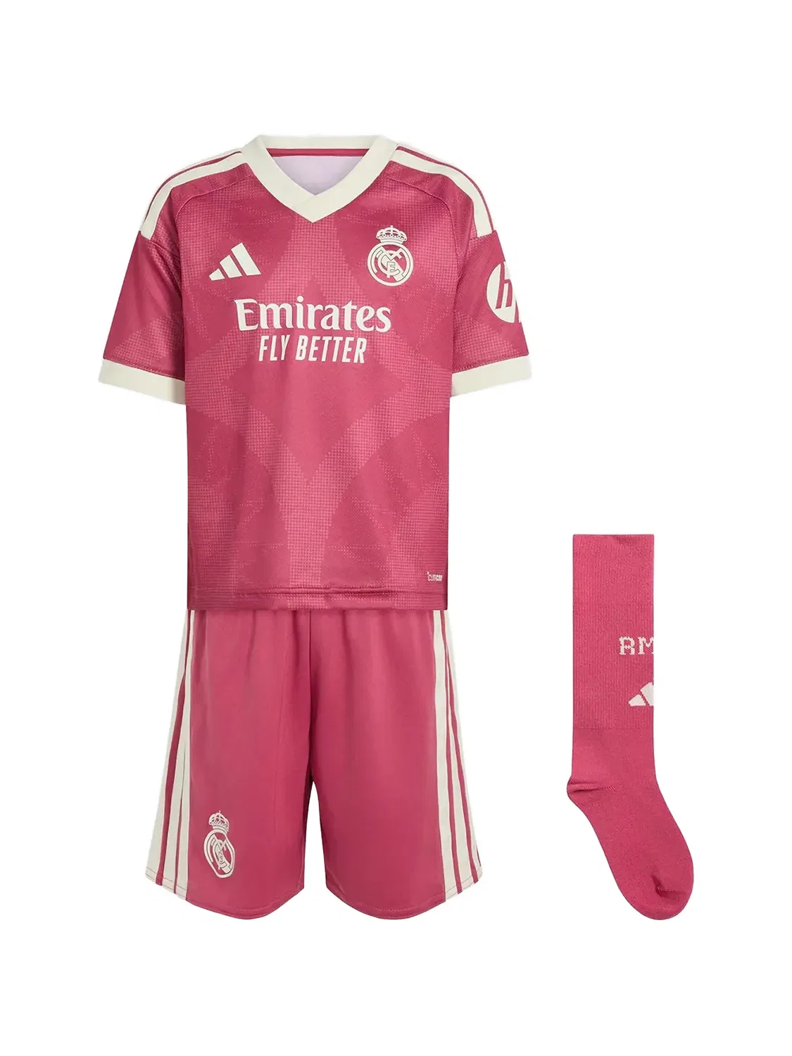 Adidas Комплект с шортами Real Madrid розовый