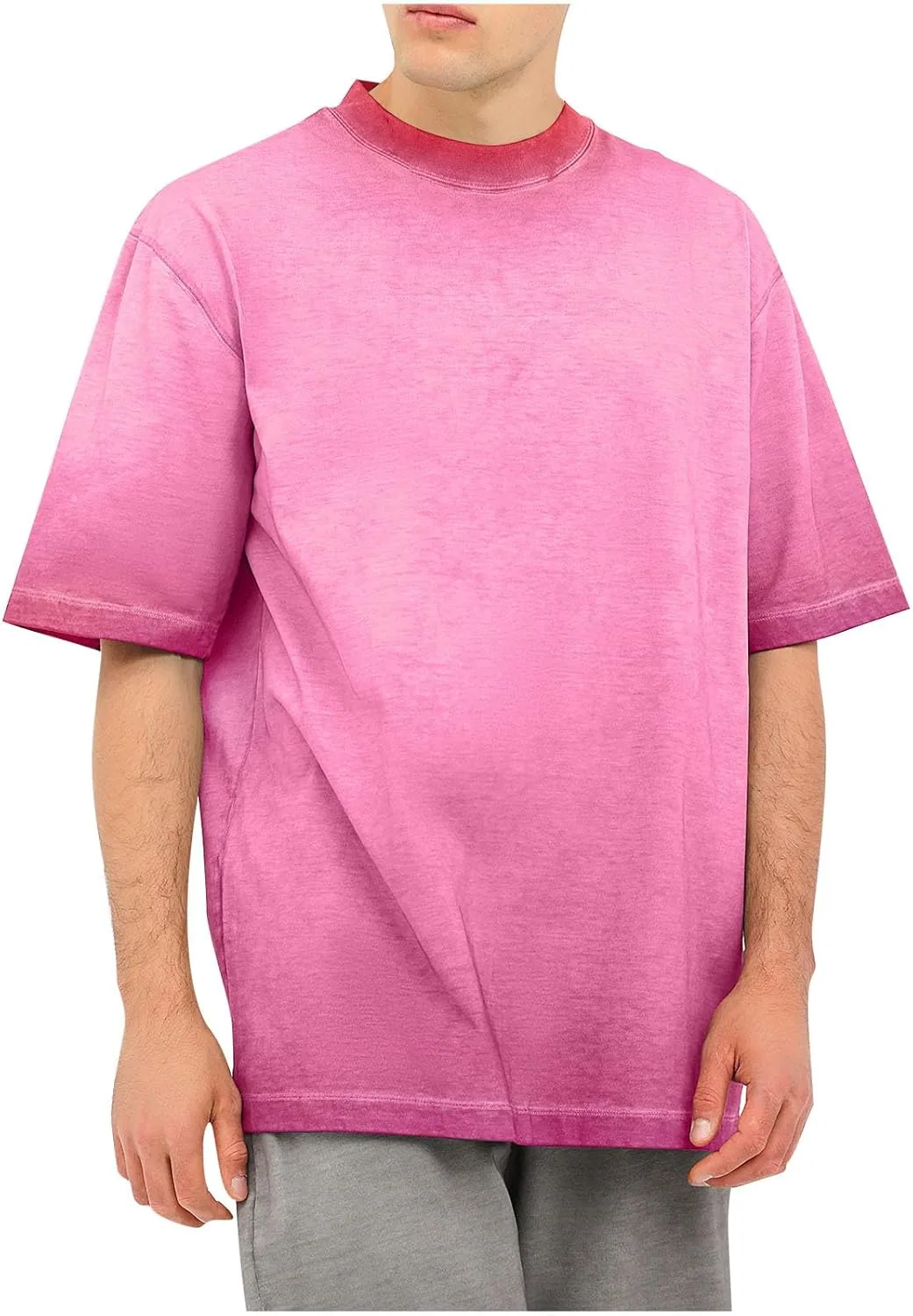 Мужская футболка с градиентом tie-dye, Hot Pink