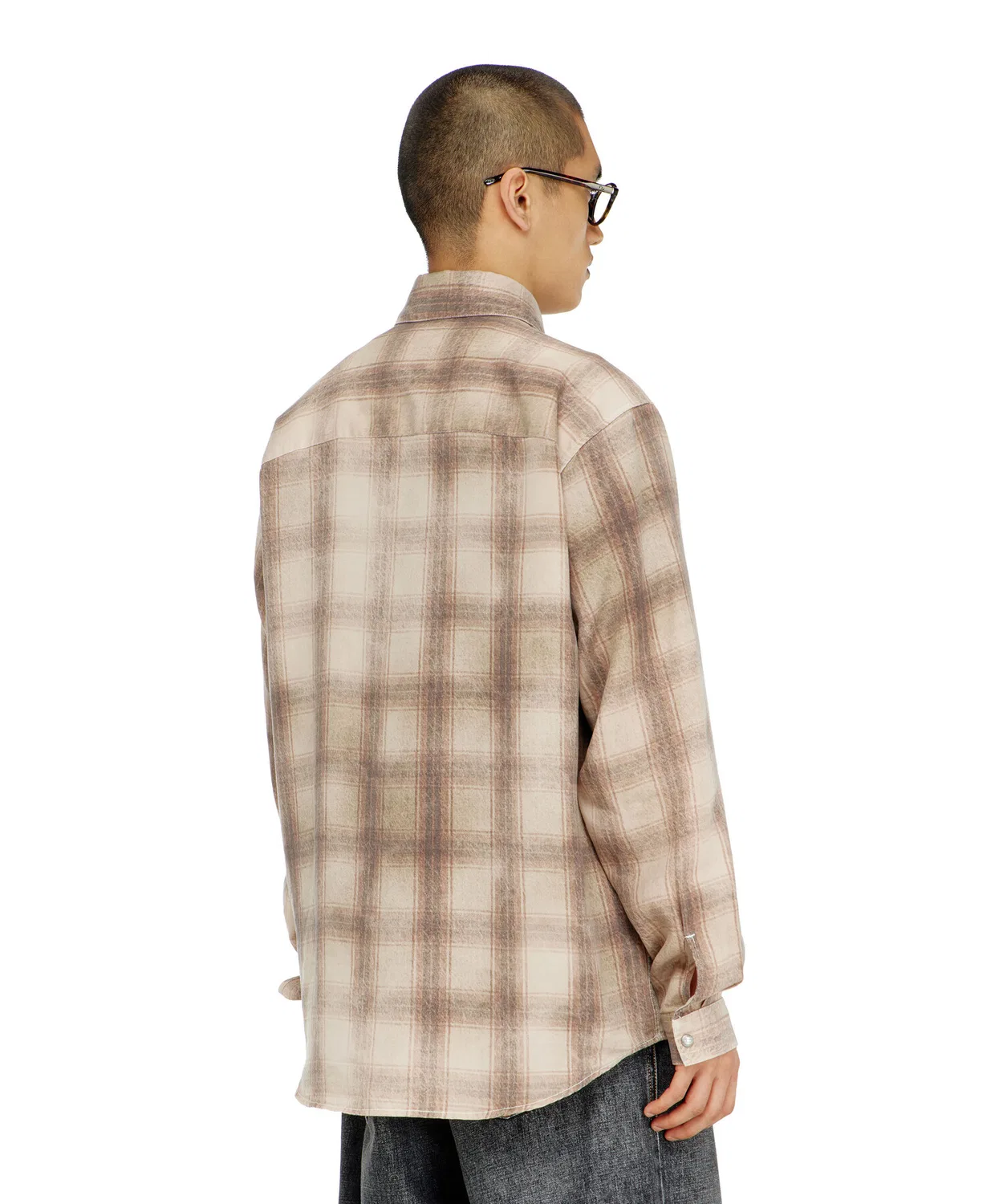 Мужская рубашка с длинным рукавомS-SIMPLY-JMCM DIESEL, Beige — фото 2