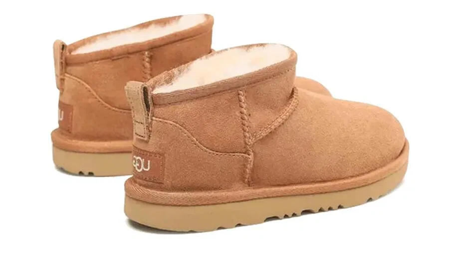 Детские ботинки классические Classic Ultra Mini Boot Ugg, Braun — фото 2