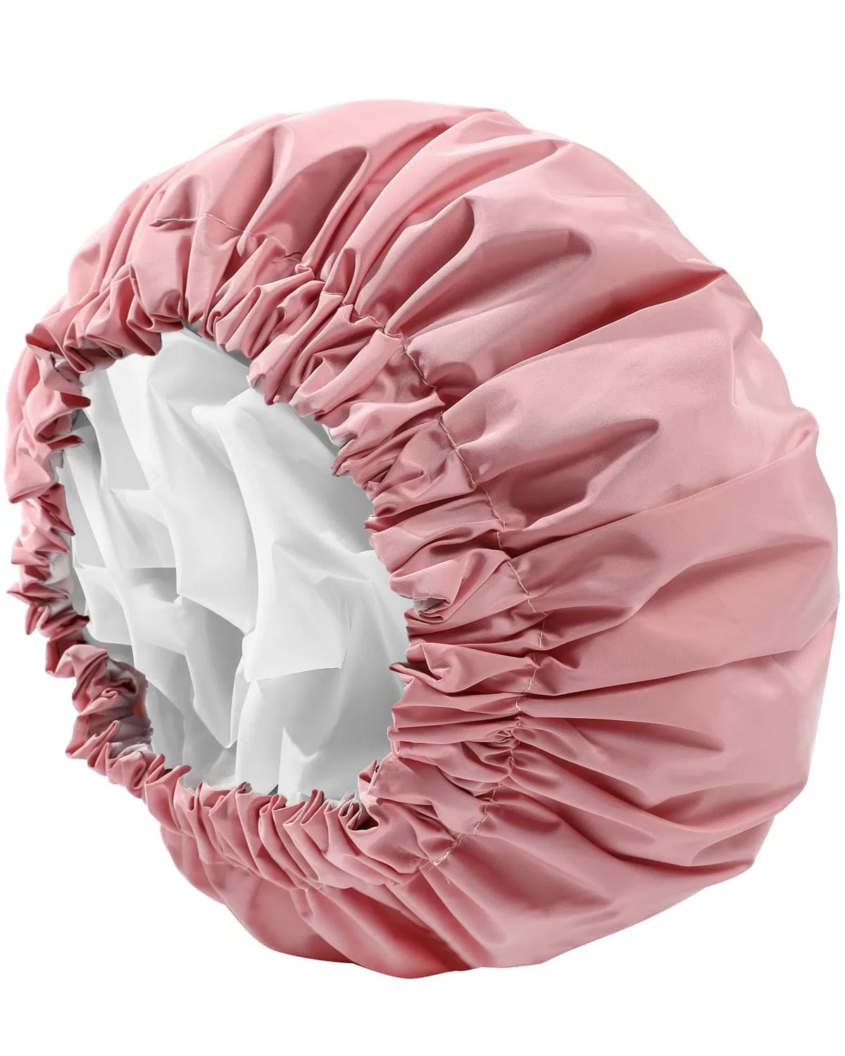 Шапочка для душа двухслойная YIZIJIZI, 34.8 см, Pink