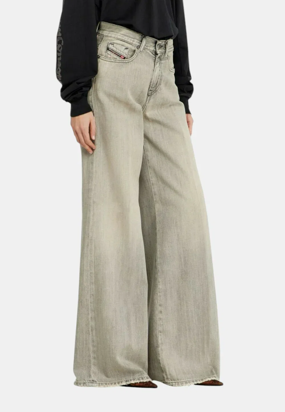 Джинсы - свободные джинсы Diesel, Grigio Chiaro