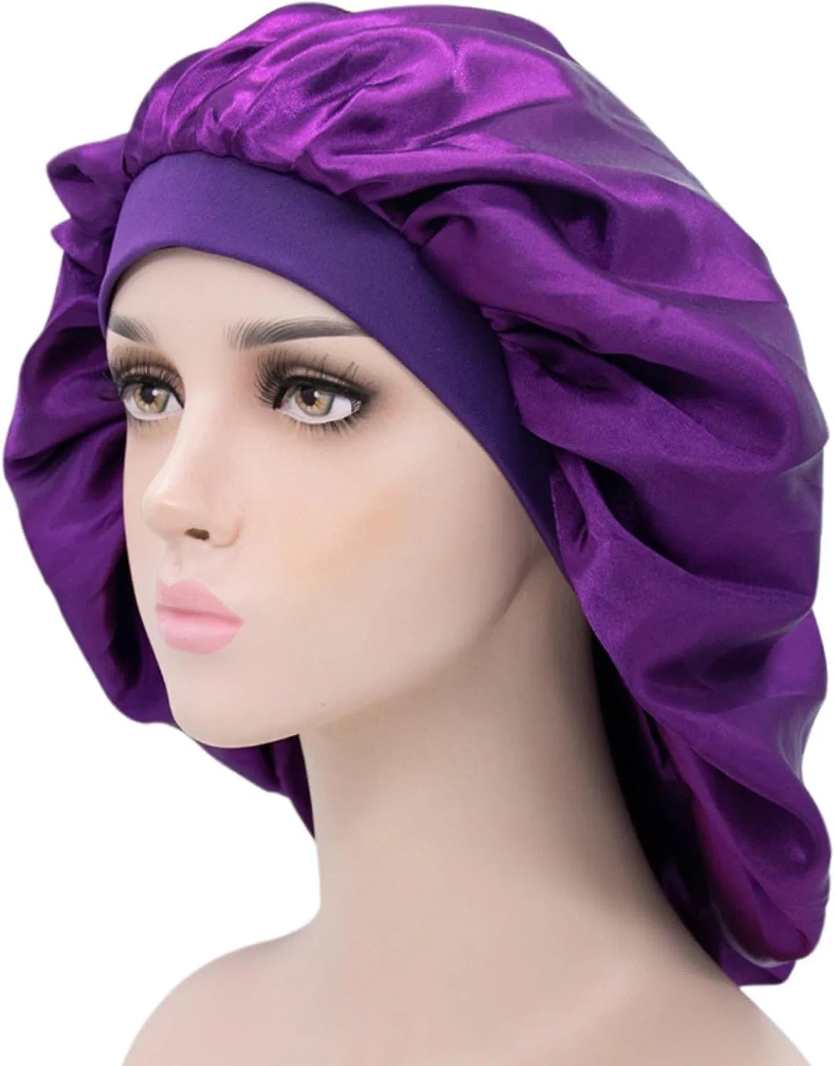 Шапочка для душа TQQEPOOL, 30 см, Dark Purple