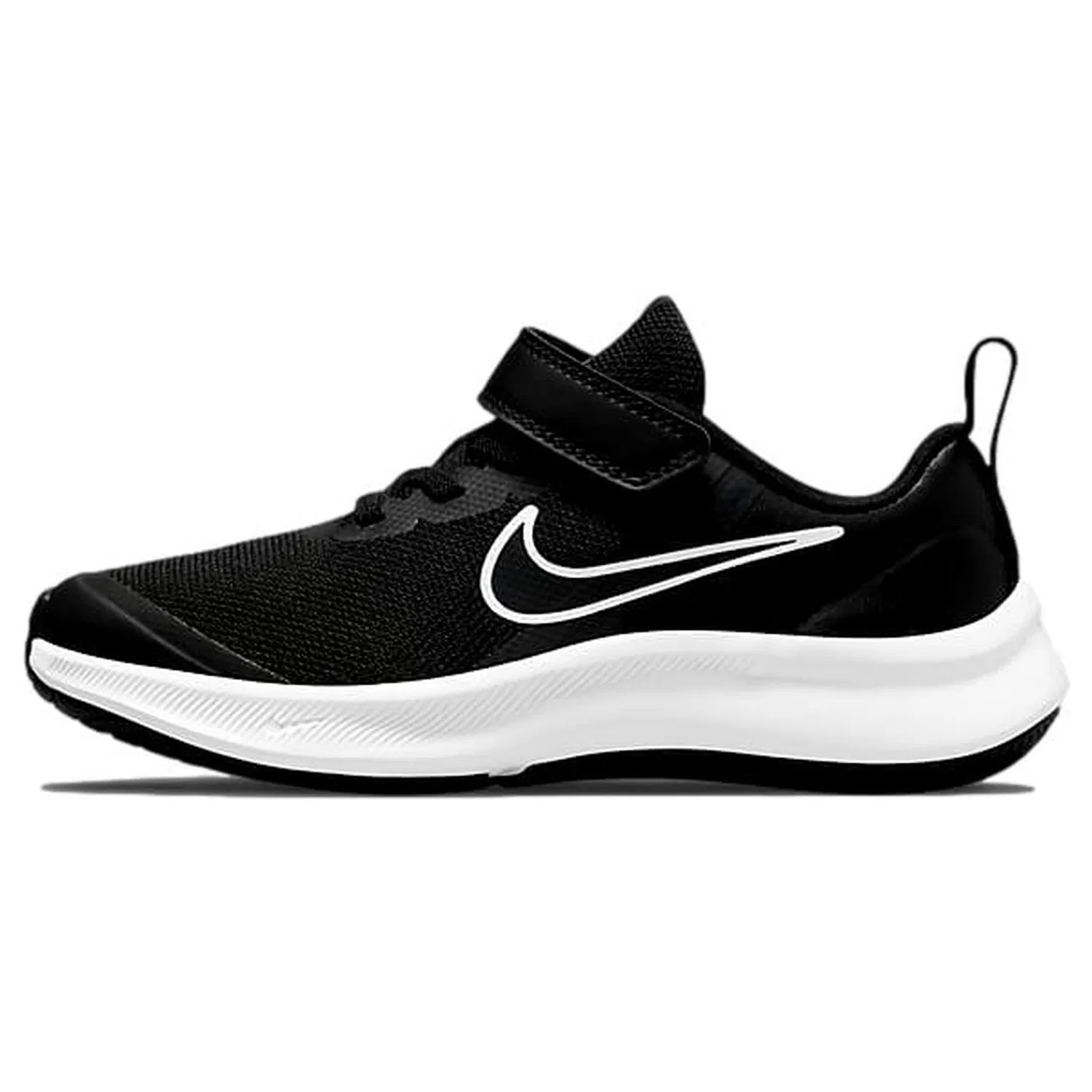Детские кроссовки для мальчиков с шнуровкой NIKE Star Runner 3, Black
